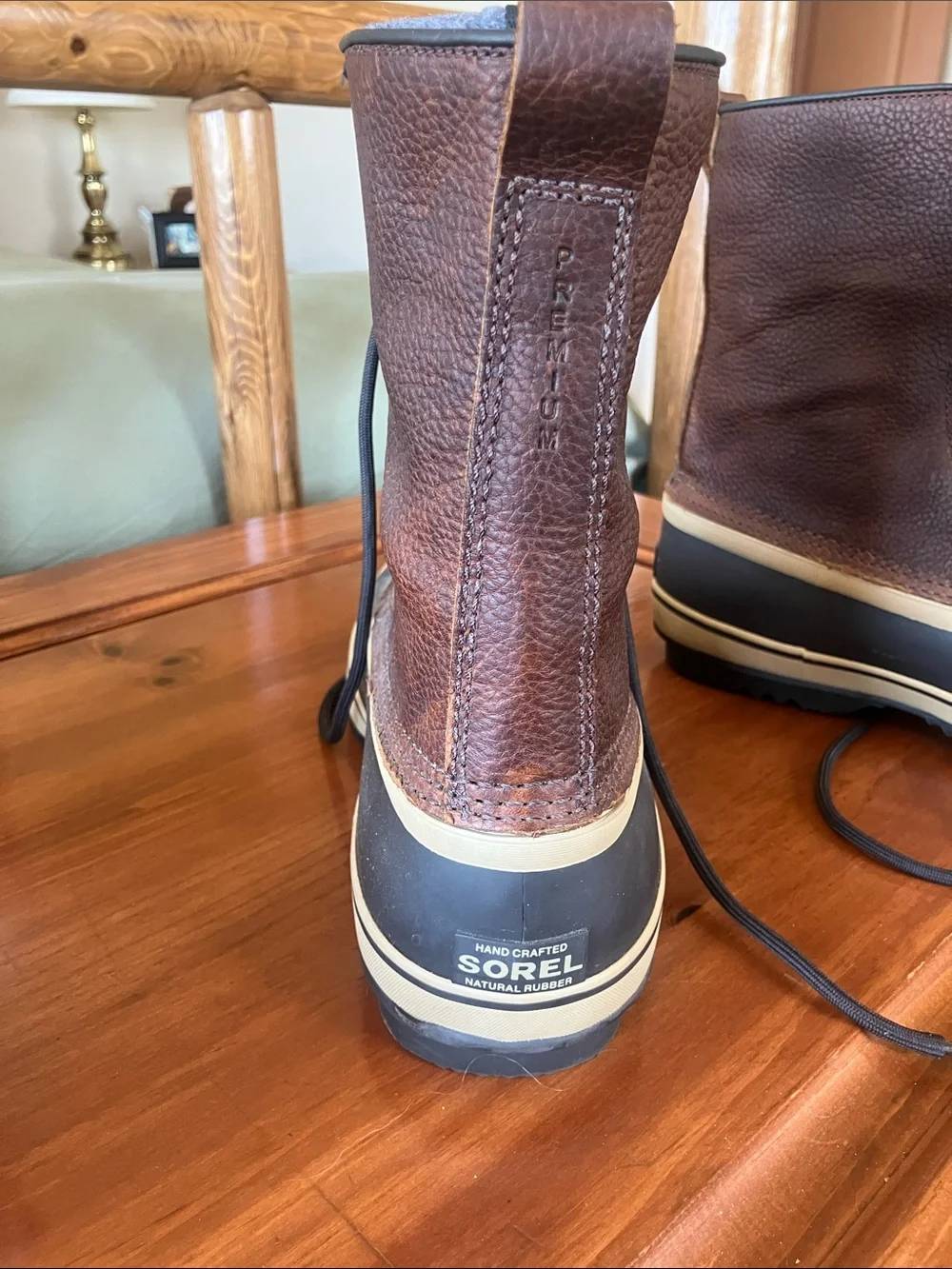 Sorel Brown and Black Lace-Up Waterproof Boots